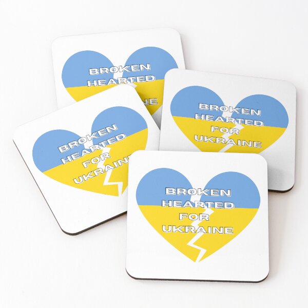 Item preview, Broken Hearted for Ukraine designed and sold by ForscarlettPub.