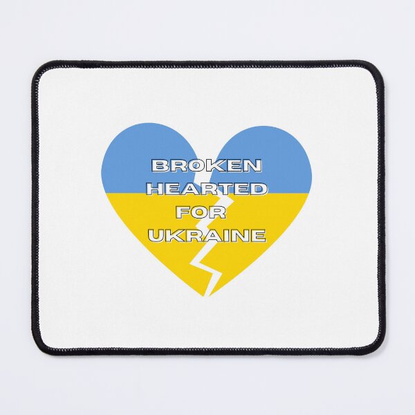 Item preview, Broken Hearted for Ukraine designed and sold by ForscarlettPub.