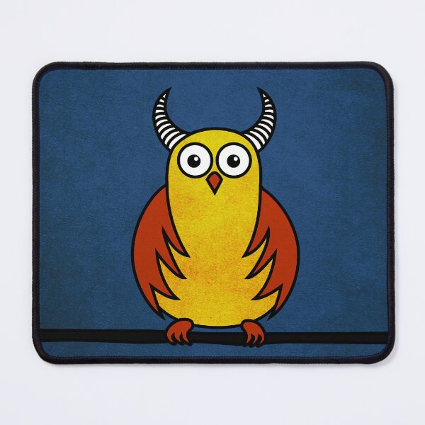 Item preview, Funny Cartoon Horned Owl designed and sold by Boriana Giormova.