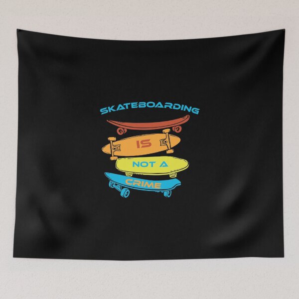 Item preview, Skateboarding Is Not A Crime Gift Idea For Mom , Dad And Siblings. Sticker designed and sold by baileyhodg.