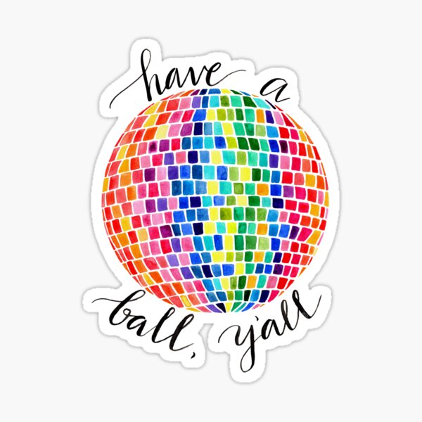 Disco Ball Sticker — Art Bee Studios