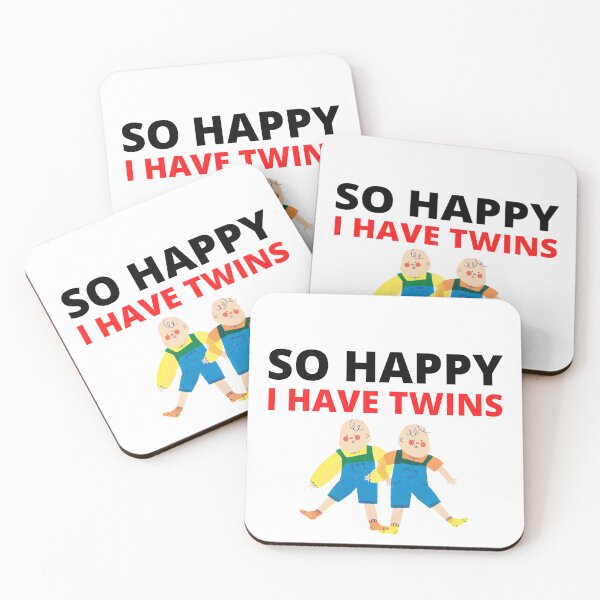 Item preview, So Happy I have Twins- funny gift for Mother of twins-Parent Mom Dad Saying designed and sold by Mehdi Art.