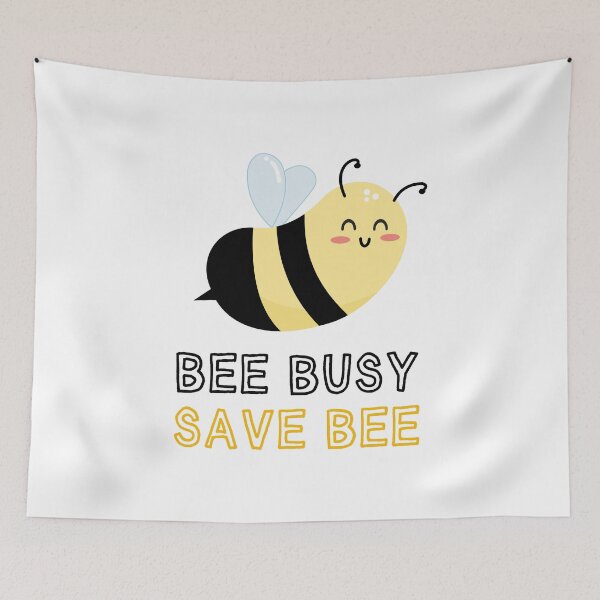Item preview, Bee busy save bee kawaii design designed and sold by high5doodle.