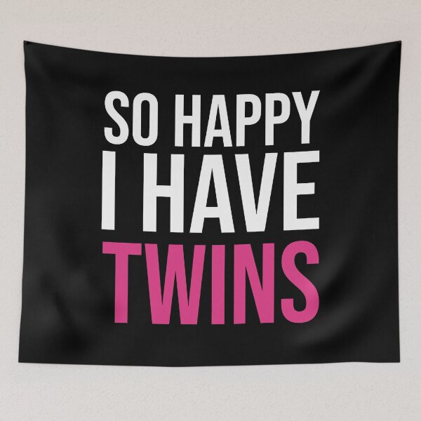 Item preview, So Happy I have Twins- funny gift for Mother of twins-Parent Mom Dad Saying designed and sold by Mehdi Art.
