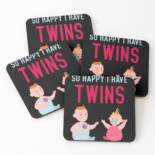 Item preview, So Happy I have Twins- funny gift for Mother of twins-Parent Mom Dad Saying designed and sold by Mehdi Art.