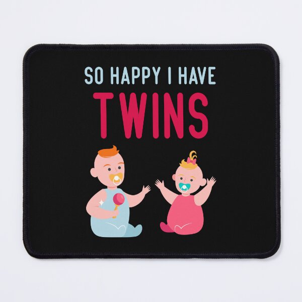 Item preview, So Happy I have Twins- funny gift for Mother of twins-Parent Mom Dad Saying designed and sold by Mehdi Art.