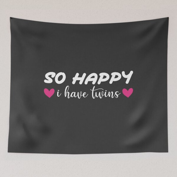 Item preview, So Happy I have Twins- funny gift for Mother of twins-Parent Mom Dad Saying designed and sold by Mehdi Art.