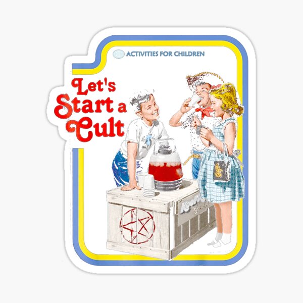 let's start a cult moletom com capuz