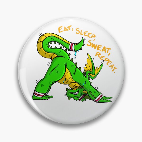 Item preview, Dragón de yoga: comer, dormir, sudar, repetir. designed and sold by ApeMan Outfitting.