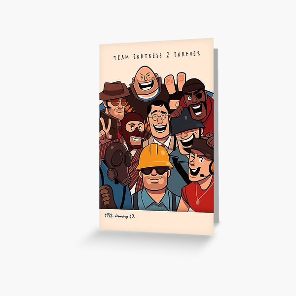 Team Fortress 2 / All Class Greeting Card