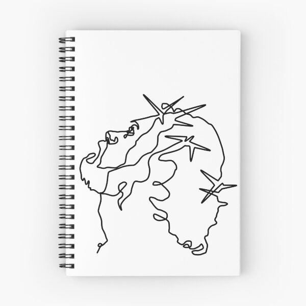 Item preview, Jesus with crown of thorns one line art designed and sold by CharisCreations.