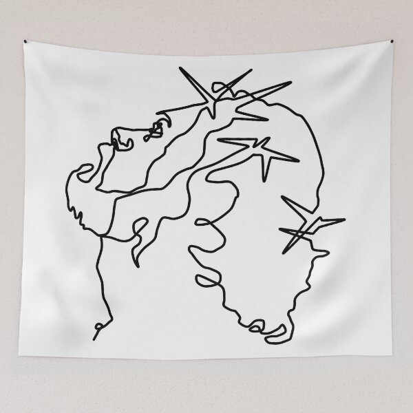 Artikelvorschau, Jesus mit Dornenkrone one line entworfen und verkauft von CharisCreations.