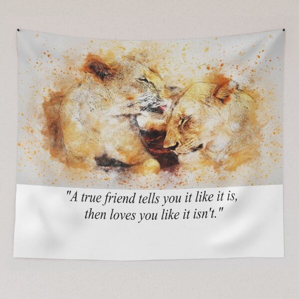 Item preview, Best Friend Lions Quotation  designed and sold by NovawayDirect.