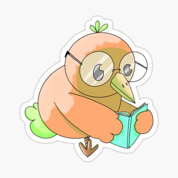“Nerd Bird sticker” Sticker by Nightrae | Redbubble