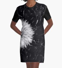 Dandelion Flower Graphic T-Shirt Dress