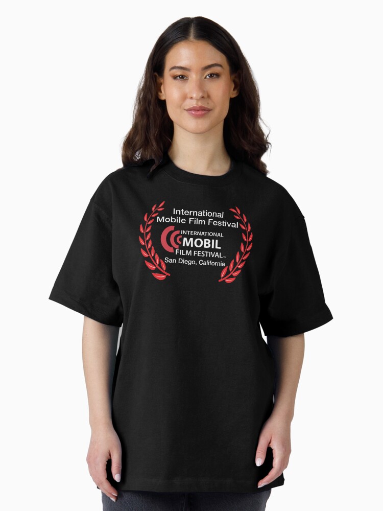 Thumbnail 1 of 7, Oversized T-Shirt, International Mobile Film Festival designed and sold by mobilefilmmaker.