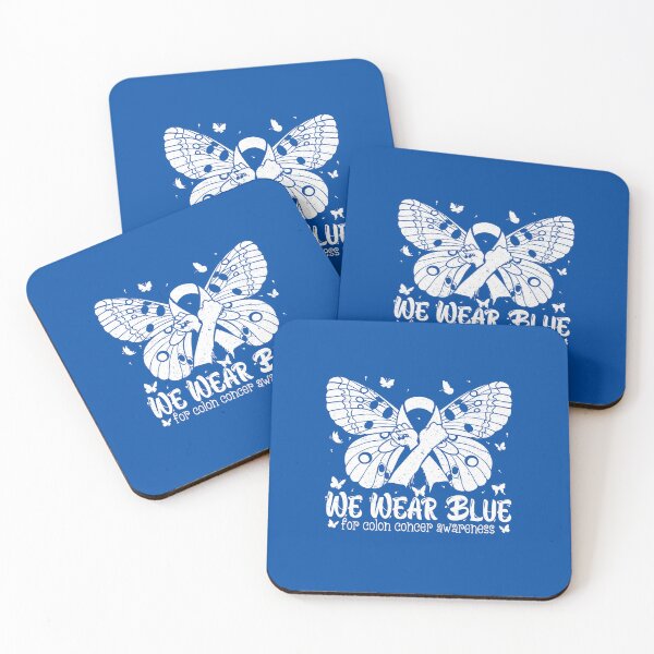 Item preview, Funny We Wear Blue for Colon Concer Awareness butterfly Design designed and sold by ZETTIF ⭐⭐⭐⭐⭐.