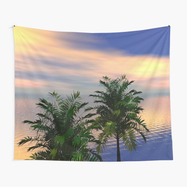 Beach Palm Tree Funny Summer Vacation Holiday gifts for men women | Sticker