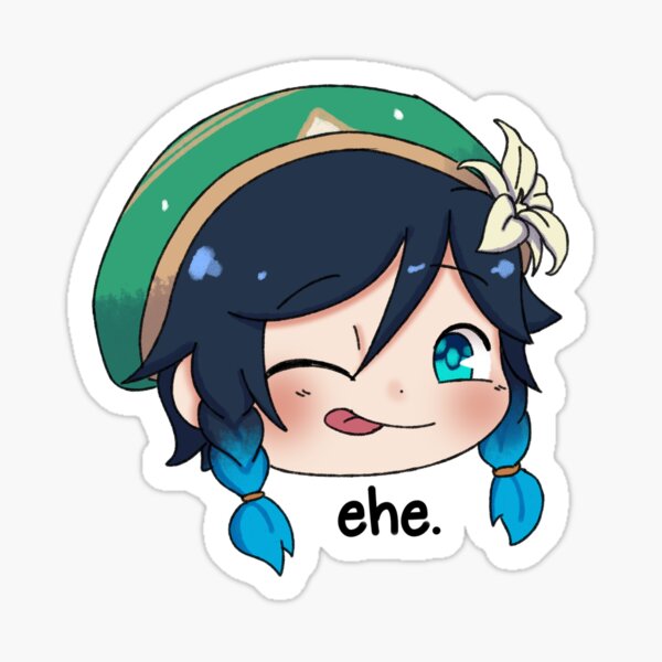 "Genshin Impact Venti (ehe.)" Sticker by kofijelly Redbubble