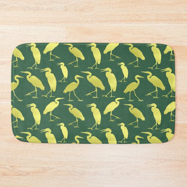 Item preview, Garden Greens Collection Blue Heron Walking on Green 6 Repeat 5748 designed and sold by Art in My Loft.