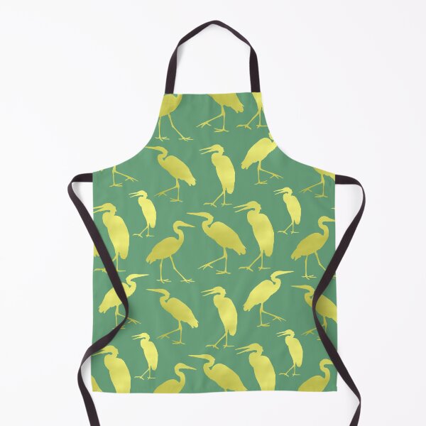Item preview, Garden Greens Collection Blue Heron Walking on Green 3 Repeat 5748 designed and sold by Art in My Loft.