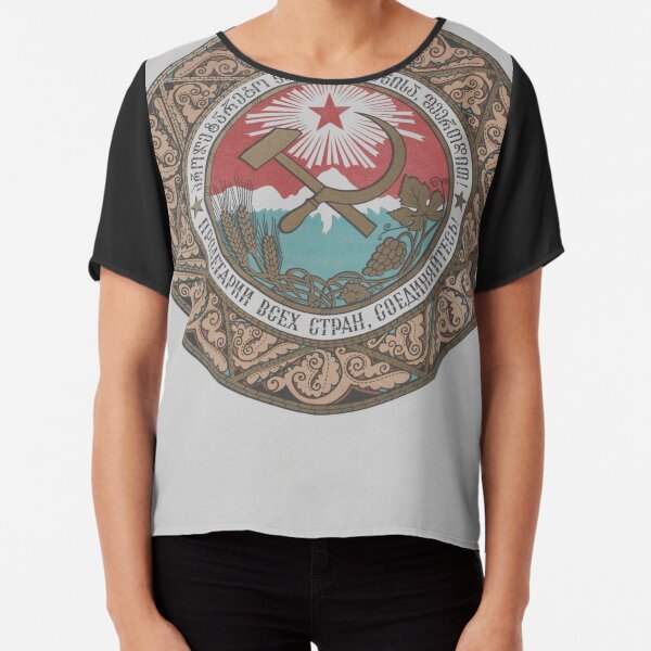 coat of arms of the Georgia Chiffon Top