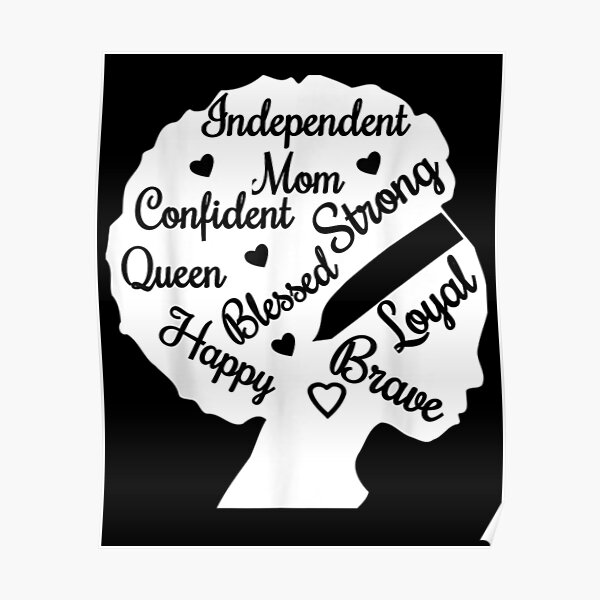 Black Mama African American Mom Black History Month Poster For Sale