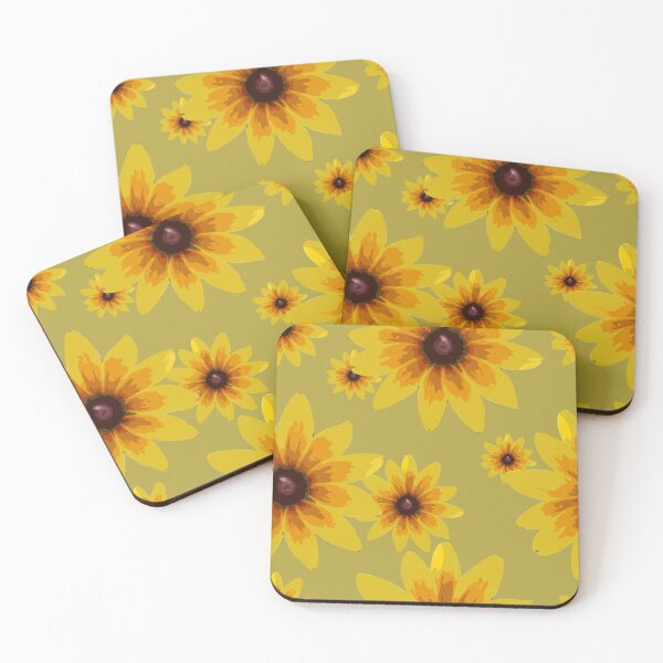 Item preview, Garden Greens Collection Black Eyed Susan on Green 8 Repeat 5748 designed and sold by Art in My Loft.