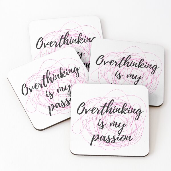 Item preview, Overthinking is my passion (pink) designed and sold by ARTbySofidz.