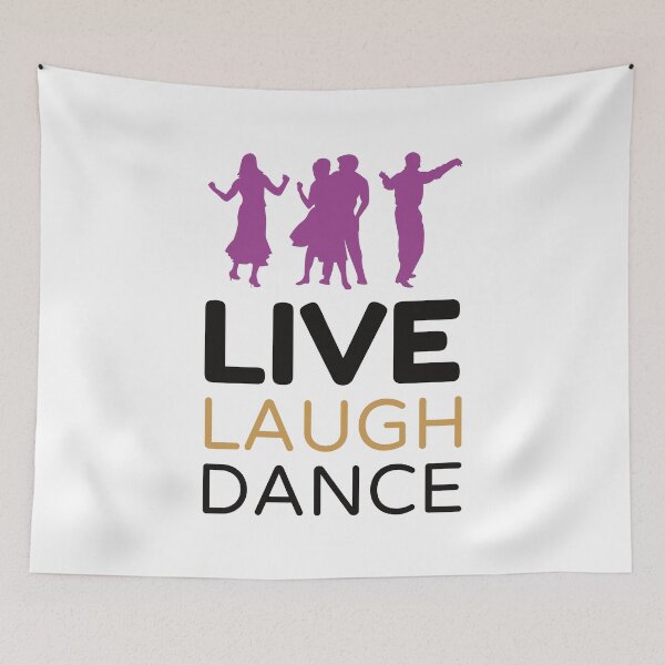 Item preview, Live Laugh Dance - Short Motivational Phrases | Colorful Stylish Dance Typography designed and sold by Delandor.
