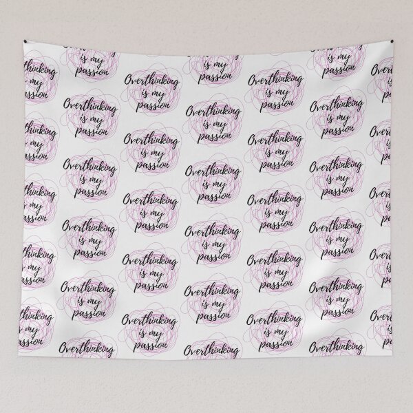 Item preview, Overthinking is my passion (pink) designed and sold by ARTbySofidz.