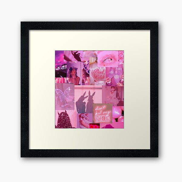 HOT PINK Girl Aesthetic Collage  Poster for Sale by reannyn