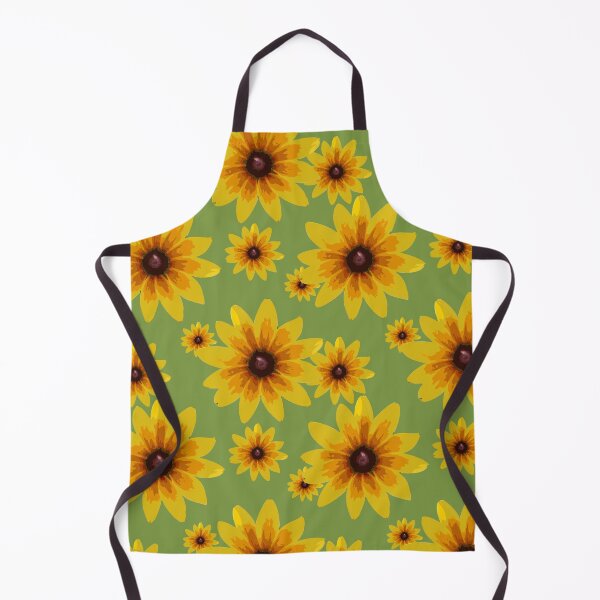 Item preview, Garden Greens Collection Black Eyed Susan on Green 2 Repeat 5748 designed and sold by Art in My Loft.
