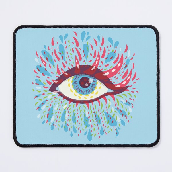 Item preview, Weird Blue Psychedelic Eye Trippy Art designed and sold by Boriana Giormova.
