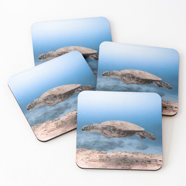 Item preview, Turtle swimming underwater designed and sold by Raureif.