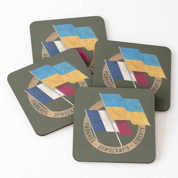 Item preview, Ukraine - France Friendship Emblem designed and sold by Lidra Zehcnas.