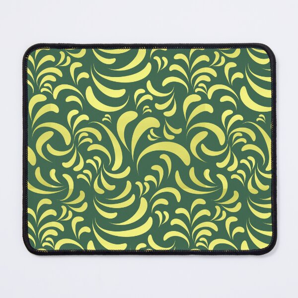 Item preview, Garden Greens Collection Gold Swirls on Green 6 Repeat 5748 designed and sold by Art in My Loft.