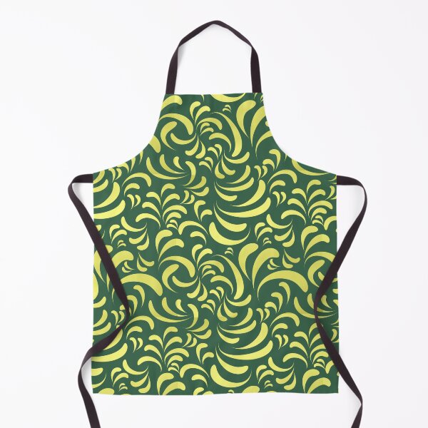 Item preview, Garden Greens Collection Gold Swirls on Green 6 Repeat 5748 designed and sold by Art in My Loft.
