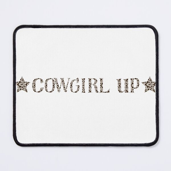 Item preview, Cowgirl Up In Cow Print Lettering designed and sold by DaydreamerDzine.