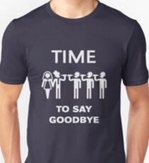 Time To Say Goodbye (Team Groom / Stag Party) White Slim Fit T-Shirt
