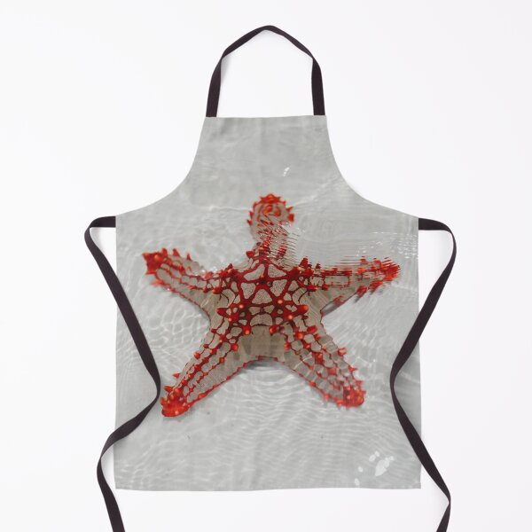 Item preview, Red starfish on a sandy seabed designed and sold by Raureif.