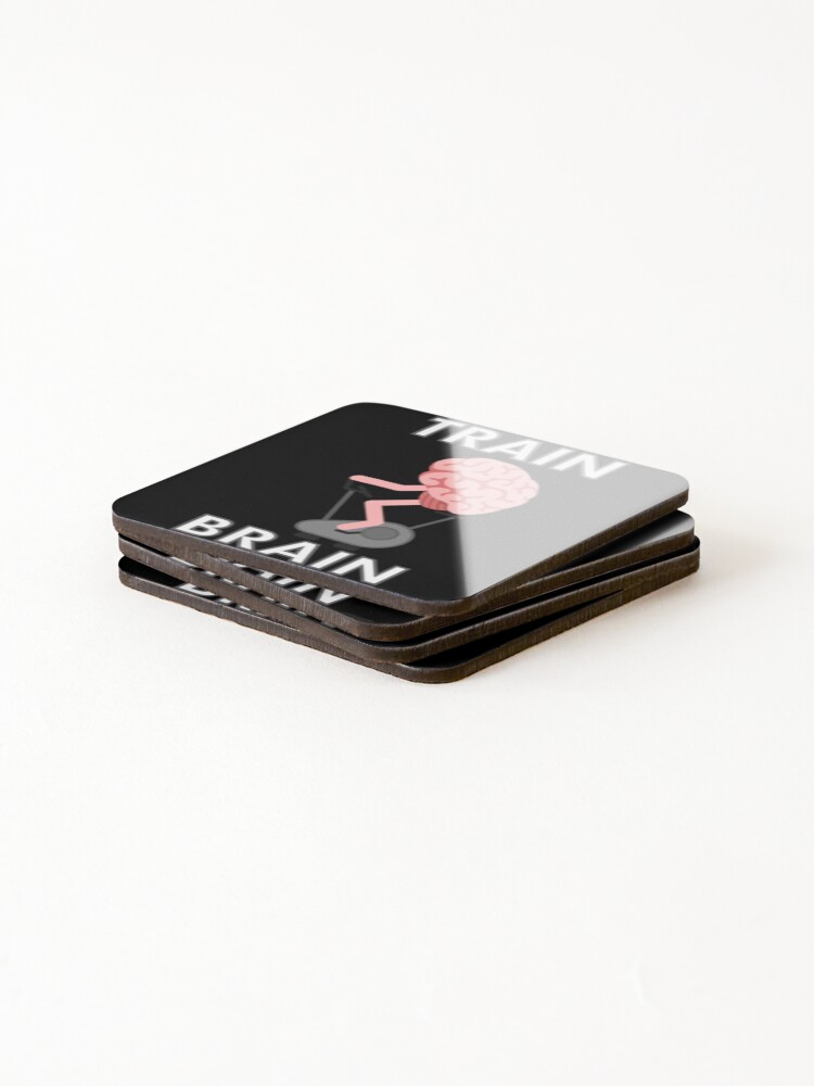 Thumbnail 4 of 5, Coasters (Set of 4), train brain designed and sold by Racingdecals.