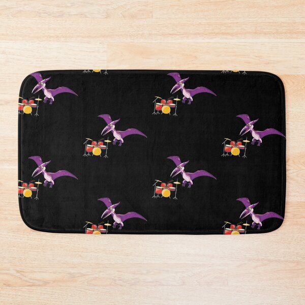 Item preview, Dinosaur Playing Drums ,Funny Good Dinosaur Drums Lovers Simple Flying Design designed and sold by pedrored369.