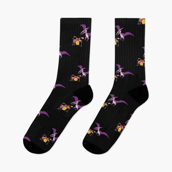 Item preview, Dinosaur Playing Drums ,Funny Good Dinosaur Drums Lovers Simple Flying Design designed and sold by pedrored369.