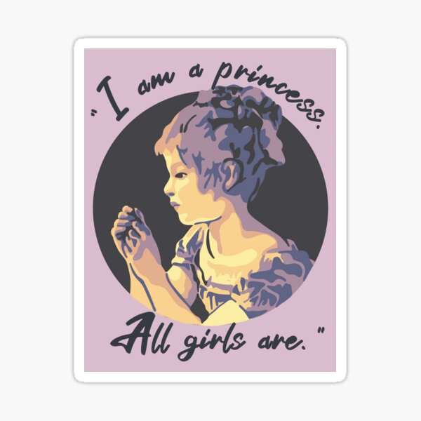 Aperçu de l'œuvre Un portrait et une citation de petite princesse créée et vendue par Unhinged Heather.