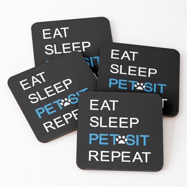 Item preview, Blue Eat Sleep Pet Sit Repeat Design designed and sold by beccaveedesigns.