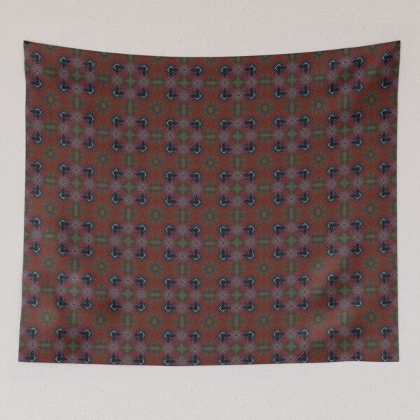 Item preview, African print Colorful red, purple, black, brown and green colors.  designed and sold by NaniniDesigns.