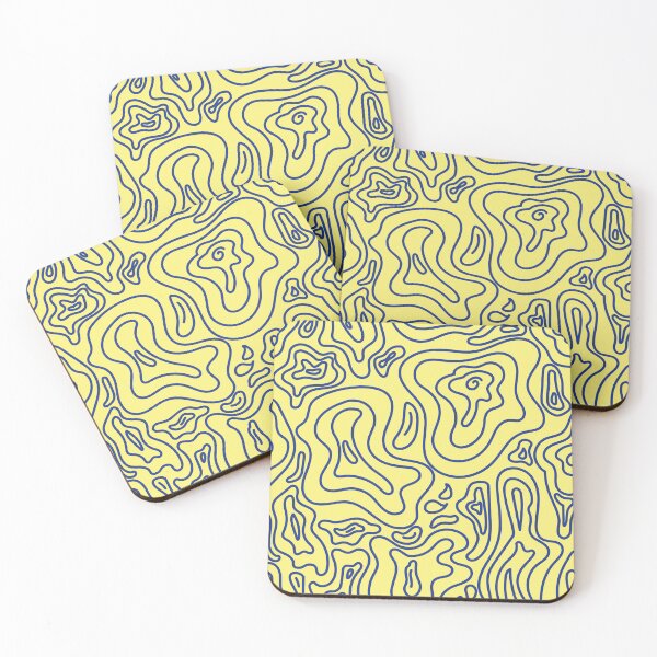Item preview,  Groovy 70's patter aesthetic Blue + yellow designed and sold by Ray Sánchez.