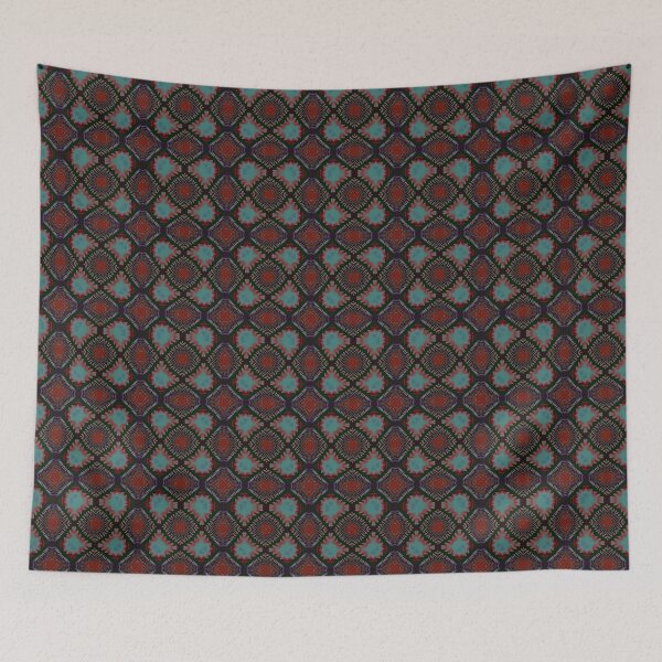 Item preview, African print Colorful red, purple, black and green colors.  designed and sold by NaniniDesigns.