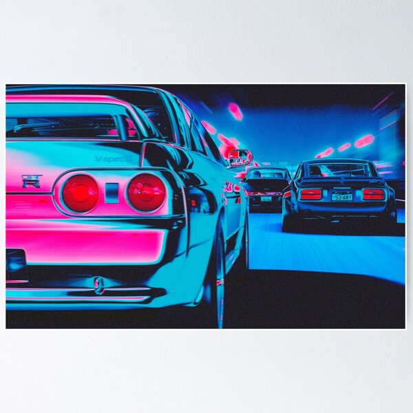 Vista previa del artículo con la obra «Wangan a medianoche», diseñado y vendido por REDesignImages.
